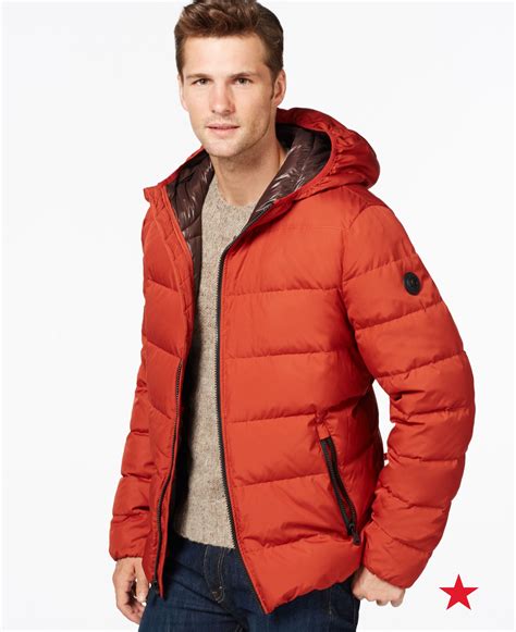 michael kors men's leather jackets|Michael Kors puffer jacket men's.